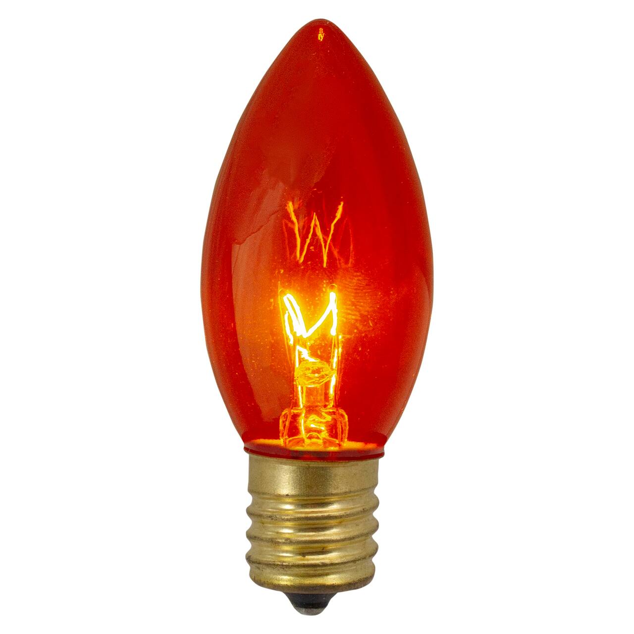 4ct. Transparent Orange C9 Replacement Christmas Bulbs